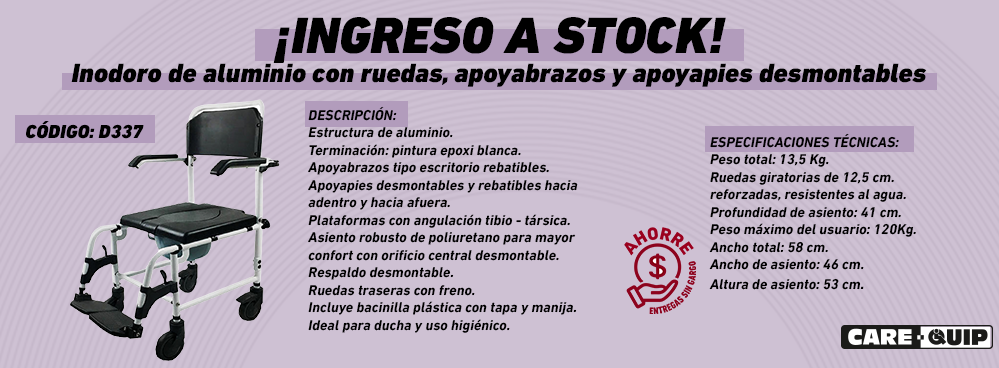 INGRESO A STOCK !!! INODORO DE ALUMINIO CON RUEDAS !!!
